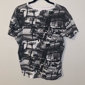 White and Black LA Streetwear Shirt